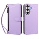 thumbnail image 1 of Funda Tipo Billetera para samsung galaxy S24 FE con Soporte y Bolsillo con Cierre Morado, 1 of 1