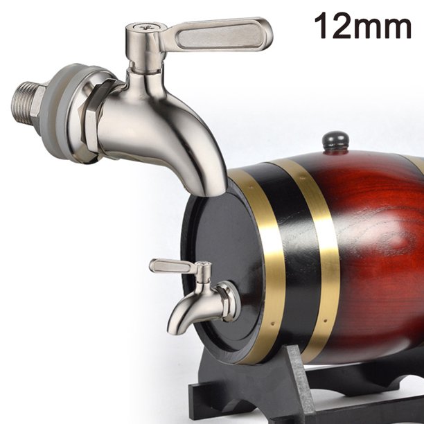Grifo de repuesto para dispensador de bebidas duradero, acabado pulido en acero inoxidable, grifo de repuesto para dispensador de agua, compatible también con otros sistemas de filtro por gravedad.