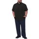 thumbnail image 2 of INSPIRE CHIC Regreso a Clases Camisas de Negocios de Manga Corta con Bolsillo en el Pecho para Hombres Grandes y Altos XL Negro, 2 of 5