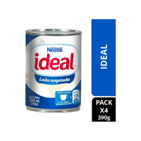 Nestlé - Pack X4 Leche Evaporada Ideal® Clásica Tarro 390G