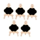 thumbnail image 1 of 5 Piezas De Letreros De Boda De Pizarra De Madera Con Soportes Para Café Nube De Cumplea?os, 1 of 5