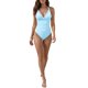 thumbnail image 2 of INSPIRE CHIC Monokini de una pieza para mujer con tirantes ajustables y control de abdomen, traje de baño color azul cielo mediano, 2 of 5
