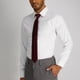 thumbnail image 4 of Corbata Calvin Klein HC Modern Gingham para hombre, color burdeos, 4 of 4