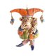 thumbnail image 2 of Colgante De Carillón De Viento De Payaso, Artesanía Decorativa De Resina Para Patio Interior, Color Naranja, 2 of 5
