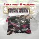 thumbnail image 1 of 3pcs Anime Character Vi Arcane Print Three Piece Bedding Set Soft Duvet Cover And Two Pillowcases, 1 of 5