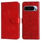 thumbnail image 1 of Funda tipo cartera FOXDOCK para Google Pixel 9 Pro , diseño girasol en relieve, cuero PU, cierre magnético, soporte y tarjetero, 1 of 5