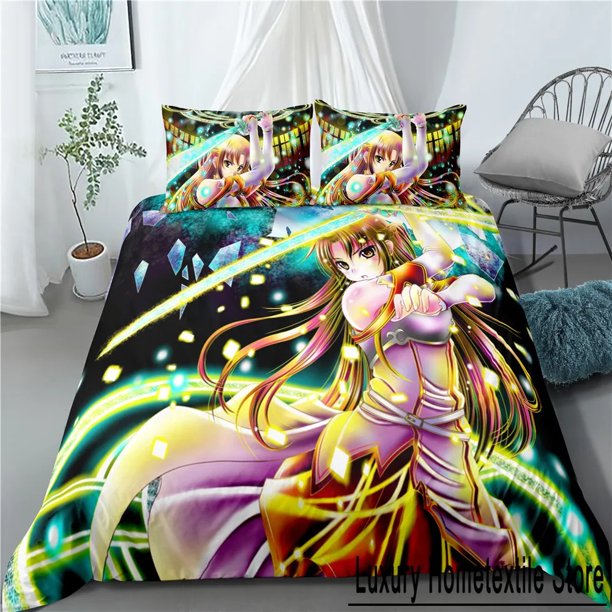New Sword Art Online Bed Linen Duvet Covers Home Textile Kids Comforter Bedding Sets Bed Set Home Decor With Pillowcase Bed Sheets