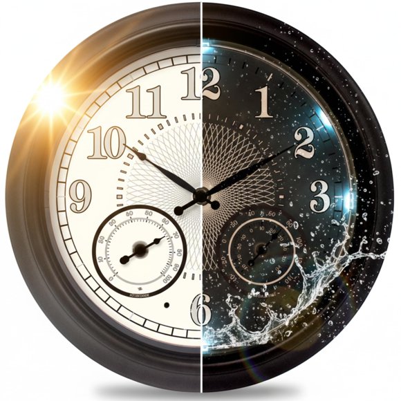 Reloj exterior Lovely Home Essentials 46 cm impermeable con LED
