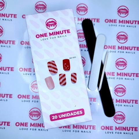 One Minute - Uñas Gel Semicuradas Diseño 022