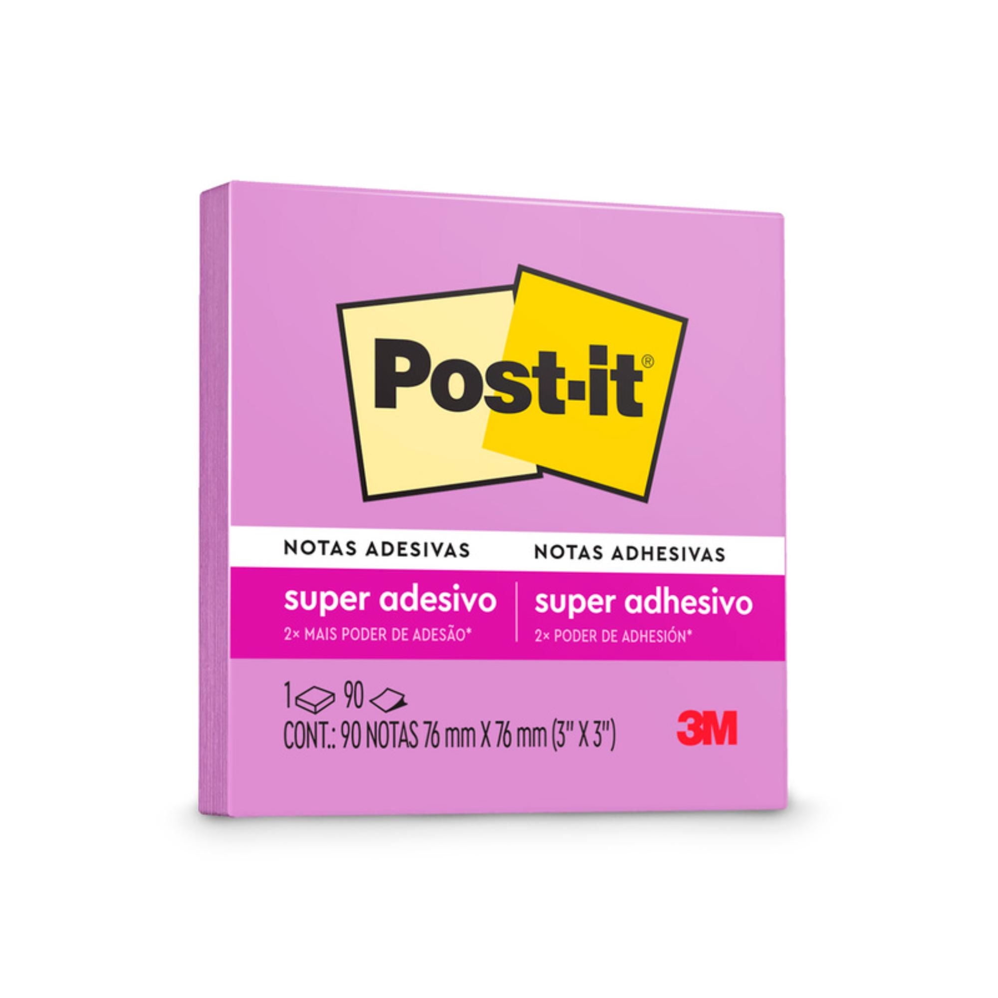 Notas Adhesivas Post-it Super Sticky Iris 76x76mm 90 Hojas Post It