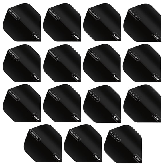 Alas de dardo RED DRAGON 100 micras negro 15 unidades