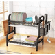 thumbnail image 3 of Organizador platos 2 niveles color negro, 3 of 3
