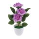 thumbnail image 1 of Ramo De Flores De Seda Rosa Artificial En Maceta Bonsai Planta Falsa Púrpura, 1 of 5