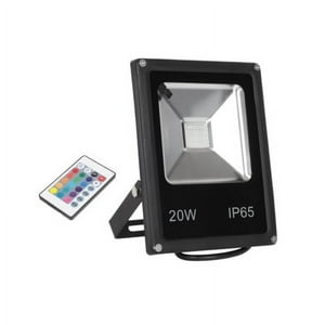 Hb Led - Foco Proyector De Área Led 20W Rgb Con Control Remoto