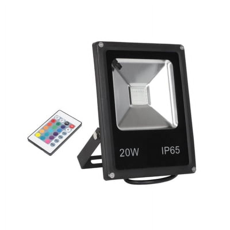 Hb Led - Foco Proyector De Área Led 20w Rgb Con Control Remoto