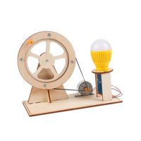 Bothyi - Experimento Científico Del Generador De Energía Con Manivela Manual De Madera Para Niños Y Niñas