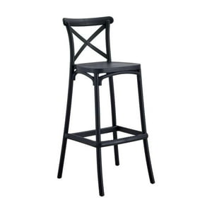 Pandalino - Taburete Crossback Negro 65Cm | Comodidad & Estilo Negro