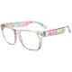 thumbnail image 2 of Gafas bloqueadoras de luz azul OWL Floral Turquesa para niños, 2 of 8