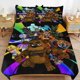 thumbnail image 1 of x274 Five Nights at Freddy's Bed Duvet Cover Microfiber Bedding Sets 3D Printed Lightweight 3 Piece Comforter Sets, 1 Duvet Cover And 2 Pillow Shams for Kids Boys Girls 79"x90" jn274, 1 of 5