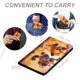 thumbnail image 4 of Gracie y Pedro Porta Pasaporte y Cartera de Viaje Premium de Cuero PU, Funda de Pasaporte Bloqueo RFID con Ranuras para Tarjetas de Crédito, Estuche para Libro de Pasaporte para Familia 10cm × 15cm, 4 of 6