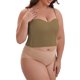 thumbnail image 4 of INSPIRE CHIC Camiseta de Tirantes Ajustables para Mujer con Almohadillas Inalámbricas, Ajuste Ceñido, Escote Corazón, Tanque Invisible Sólido XXL Marrón, 4 of 5