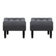 thumbnail image 1 of Set Pouf Wood 1c Felpa 00 Gris, 1 of 5