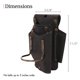 thumbnail image 4 of FESA Bolsa de Herramientas Utilitaria Pequeña de Cuero 5 en 1 Marrón, 4 of 7