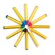 thumbnail image 3 of Crayones de pintura facial Dress Up America con libro de arte de 12 colores, 3 of 7
