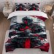 thumbnail image 1 of Knight Art Illustration Themed Bedding Set Duvet Cover and Pillowcase Set, 1 of 5