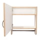 thumbnail image 4 of Botiquin 1 Puerta Con Espejo Y Colgador Café Y Blanco, 4 of 6