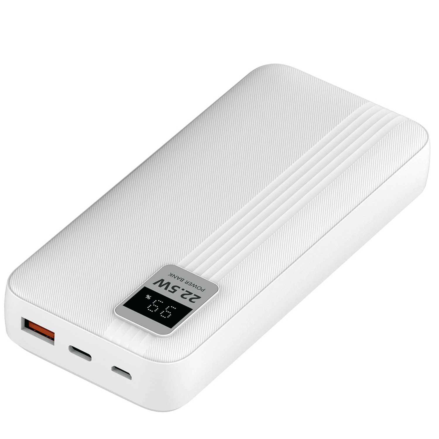 Tecnolab - Power Bank 20000Mah 22.5W + 2 Cables Incluidos Blanco - Ps