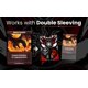 thumbnail image 4 of Fundas para cartas Realm Guard 106 unidades, mate texturizado, blanco y negro, 4 of 5