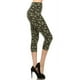 thumbnail image 1 of Leggings Capri Ajustados, de Tiro Alto y con Estampado de Trébol, 1 of 1