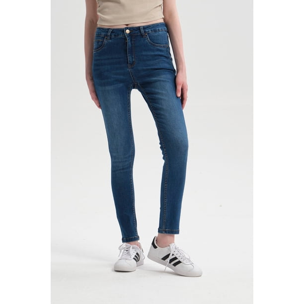 Jeans Mujer Super Skinny Estela Azul