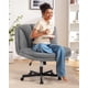 thumbnail image 1 of Silla de oficina giratoria con ruedas FelixKing Criss Cross, gris terciopelo, 1 of 8