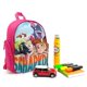 thumbnail image 3 of Tiburón Perro Mochila Escolar para Niños y Niñas, Mochila Infantil Ligera de Alta Calidad, Grande y Duradera ROSA, 3 of 6