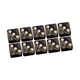 thumbnail image 3 of Juego De Dados Acrílicos De Seis Lados, Juguetes Opacos De 16mm Para Enseñanza De Matemáticas RPG Dorado, 3 of 5
