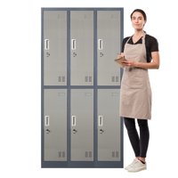 Prochef - Locker Casillero Metalico 3 Cuerpos 6 Puertas