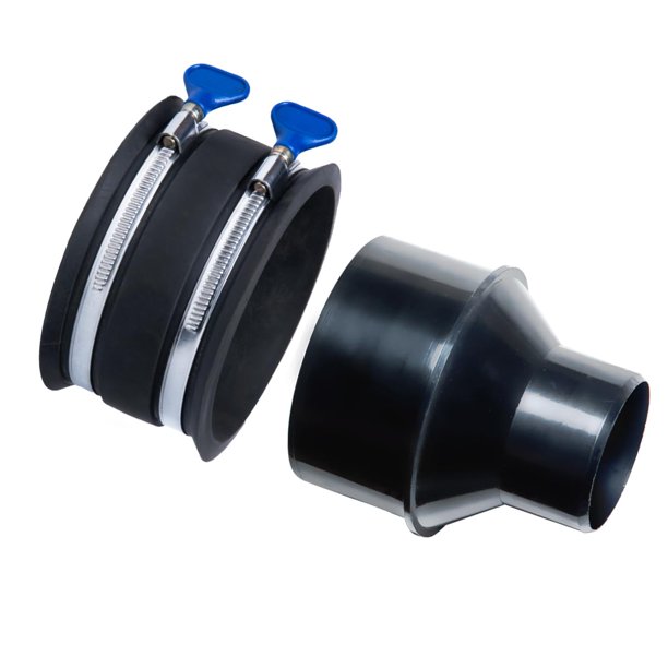 Reductor POWERTEC con conector para recolección de polvo de 4 pulgadas a 2 1/2 pulgadas