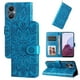 thumbnail image 1 of Funda tipo cartera FOXDOCK para OPPO A96 5G , diseño girasol en relieve, cuero PU, cierre magnético, soporte y tarjetero, 1 of 5