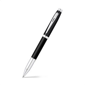 Roller Sheaffer Serie 100 Punta M Tinta Negra Negro/Plateado