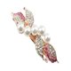 thumbnail image 2 of Elegante perlas de cristal pinzas para el cabello horquilla diadema mujer rosa rojo, 2 of 5