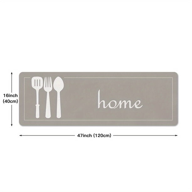 Upgrade Your Home with Our Soft and Durable 1pc Kitchen Floor Mat - Non-slip, Oil-proof, Waterproof, Dirt-resistant, and Machine Washable - Perfect for Your Kitchen, Living Room, Laundry, and Bathroom