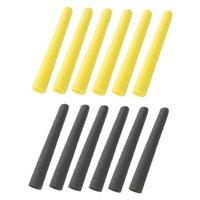 Ioensy - 12 Fundas De Espuma Para Postes De Trampolín De 16 Pulgadas, Ligeras, Color Negro Y Amarillo