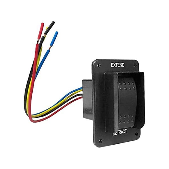 Interruptor estabilizador de potencia para RV, interruptor de gato eléctrico, resistente al agua IP66, piezas de reparación de accesorios negros fácil