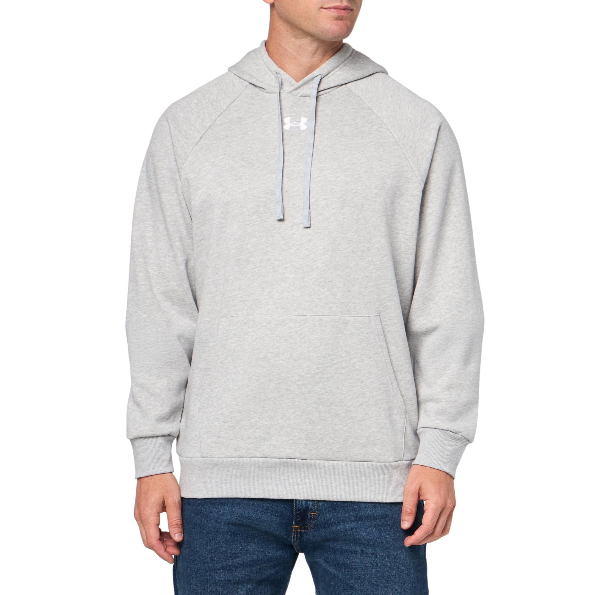 Buzo Under Armour Rival Fleece Gris Grande Largo