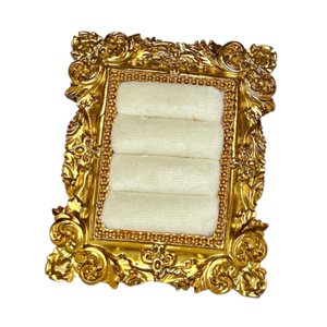 Ioensy - Porta Anillos De Resina Estilo Vintage, Elegante Para Inauguración De La Casa, Aniversario, Boda, Color Blanco