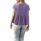 thumbnail image 3 of Blusa de Manga Corta INSPIRE CHIC para Mujeres Cuello Redondo Casual con Volantes Flowy Primavera Verano Salidas Blusas Top S Púrpura, 3 of 6