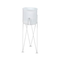 Inspiracci - Porta Macetero Pedestal Decorativo Blanco 63 Cm