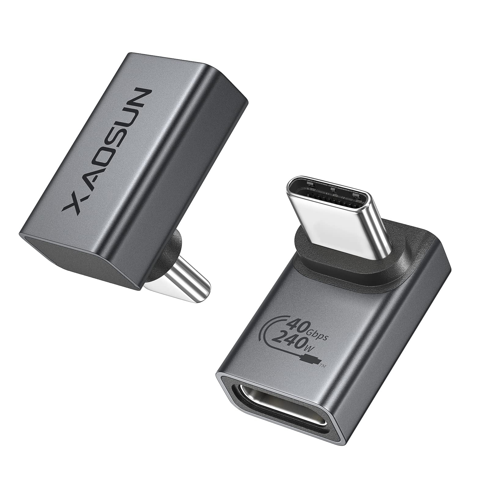 Adaptador Usb C A Usb C Xaosun, Ángulo Recto De 90 Grados, 240 W